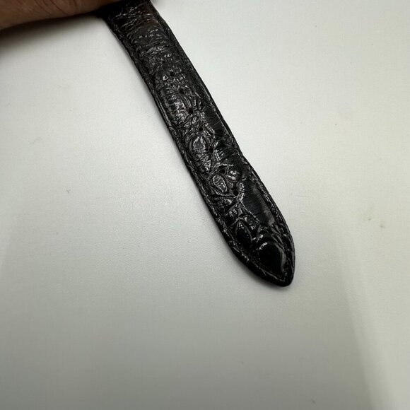 Marc By Marc Jacobs Blade Watch Women Gold Tone Black Band New Battery 9" - Picture 5 of 15